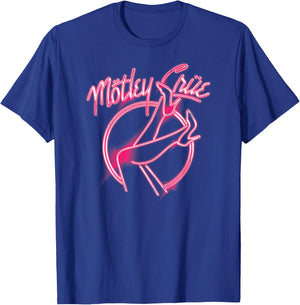 Mötley Crüe – Girls Girls Girls Pink Neon Heels T-Shirt - T-Shirt | Royal