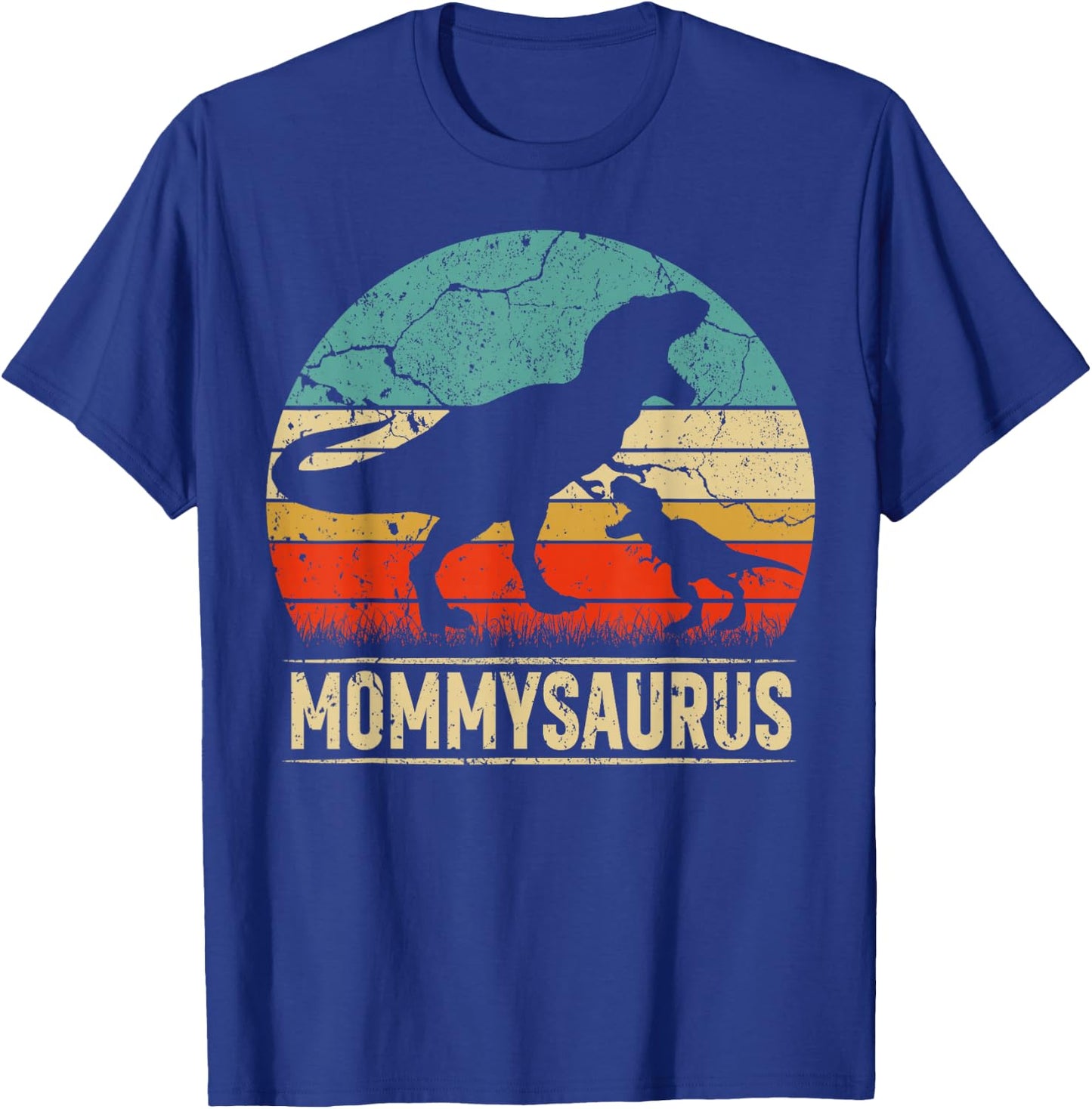 Mommysaurus T Rex Dinosaur Mommy Saurus Family Matching T-Shirt - T-Shirt | Royal