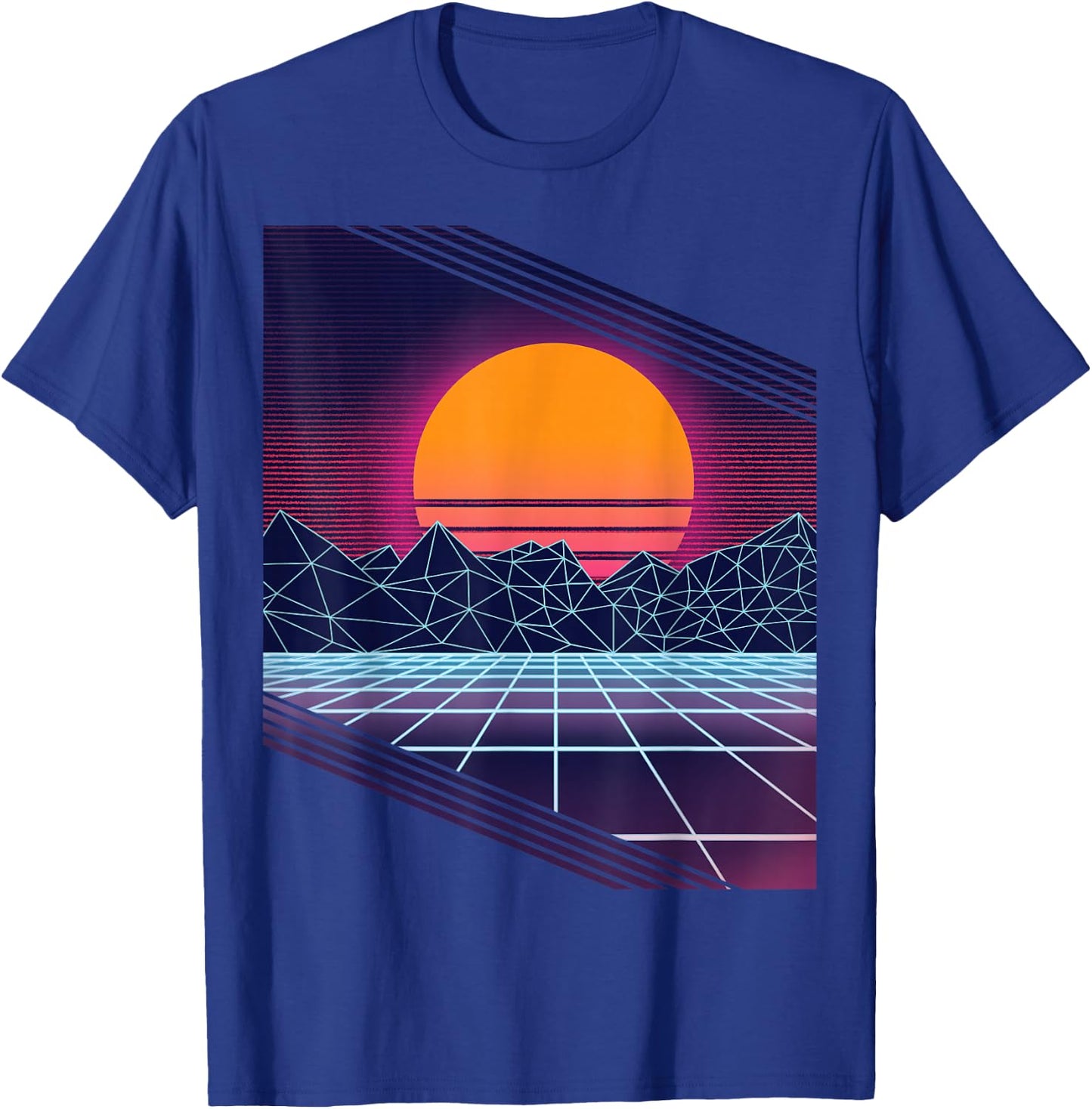 Retro 80s Vaporwave Outrun style T-Shirt - T-Shirt | Royal