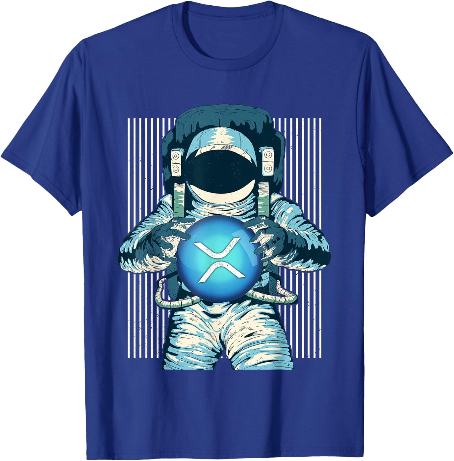 XRP Crypto Gift Cryptocurrency Blockchain Community T-Shirt - T-Shirt | Royal