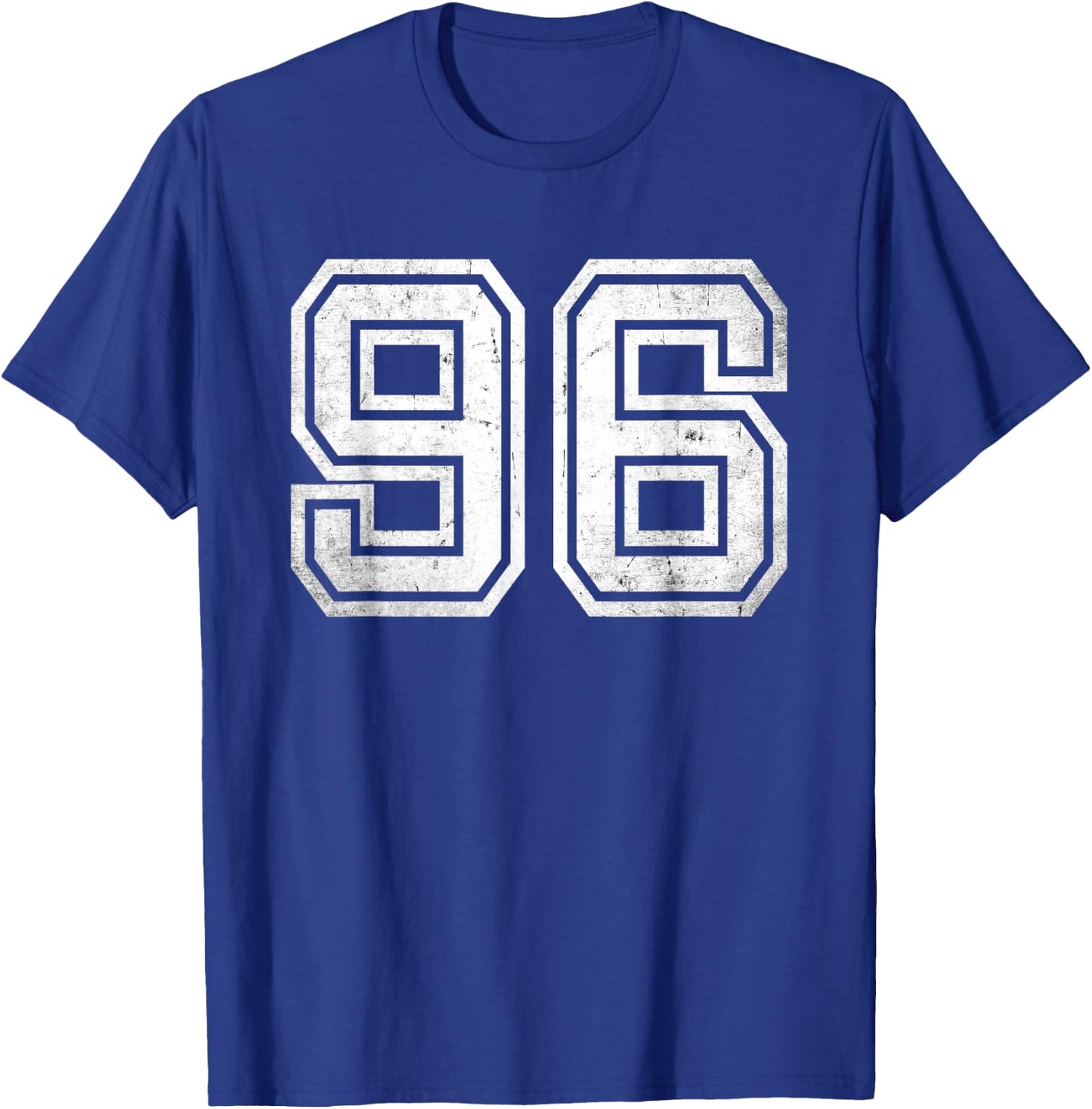 Vintage Sports Team Number 96 T-Shirt - T-Shirt | Royal