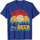 Vintage Retro Baseball And Beer That's Why I'm Here Lover T-Shirt - T-Shirt | Royal