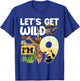 9 Year Old Zoo Birthday Safari Jungle Animal 9th B-day T-Shirt - T-Shirt | Royal
