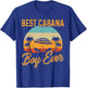 Best Cabana Boy Ever Sunset Palm Trees Funny Novelty T-Shirt - T-Shirt | Royal