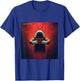 Red Astronaut Reading in Space T-Shirt - T-Shirt | Royal