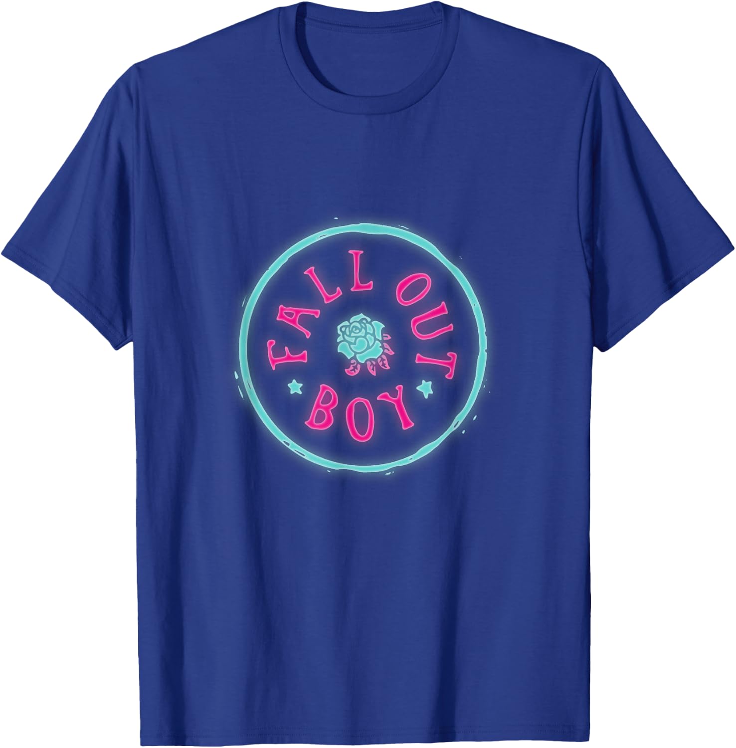 Fall Out Boy - Rose Emblem T-Shirt - T-Shirt | Royal