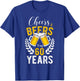 Cheers and Beers to My 60 Years 60th Birthday Gifts T-Shirt - T-Shirt | Royal