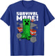 Minecraft Survival Mode Creeper Explosion T-Shirt - T-Shirt | Royal
