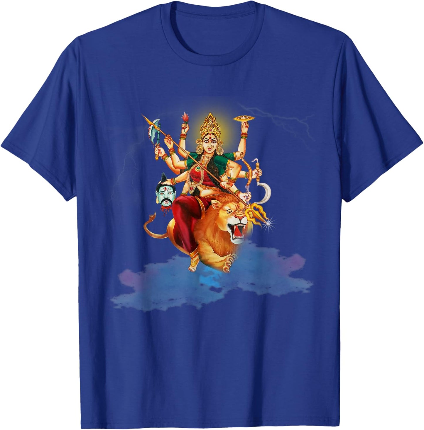 Goddess Durga Hindu Religion Durga mata Maa Yoga T-Shirt - T-Shirt | Royal