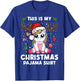 This Is My Christmas Pajama Shirt Girls Unicorn Christmas T-Shirt - T-Shirt | Royal