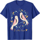 Two Turtle Doves 12 Days Of Christmas Song Coral Rhyme Xmas T-Shirt - T-Shirt | Royal