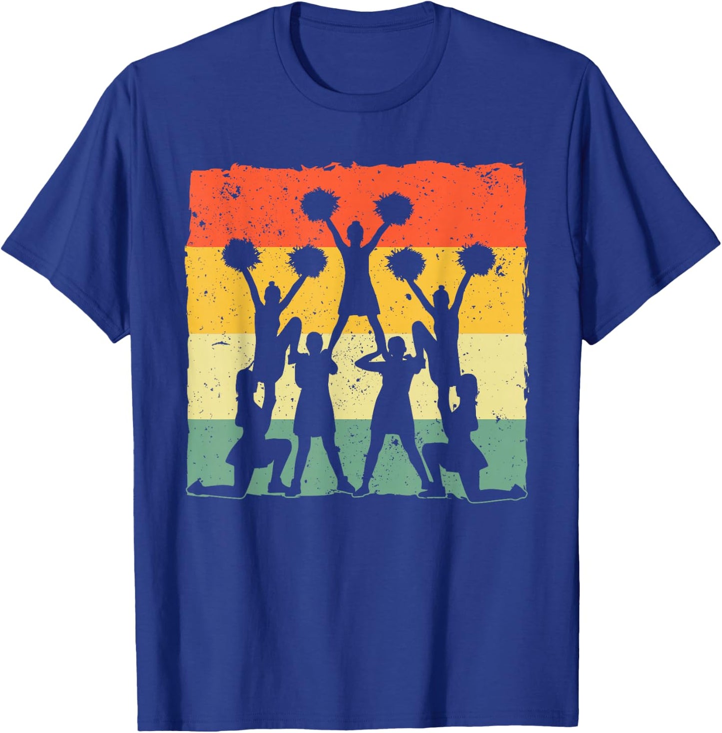 Cool Cheerleader Art Men Women Cheerleading Cheer Squad Team T-Shirt - T-Shirt | Royal