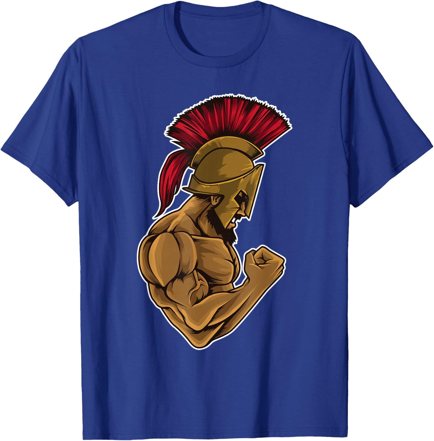 Spartan At The Gym - Muscle Fitness Training T-Shirt - T-Shirt | Royal