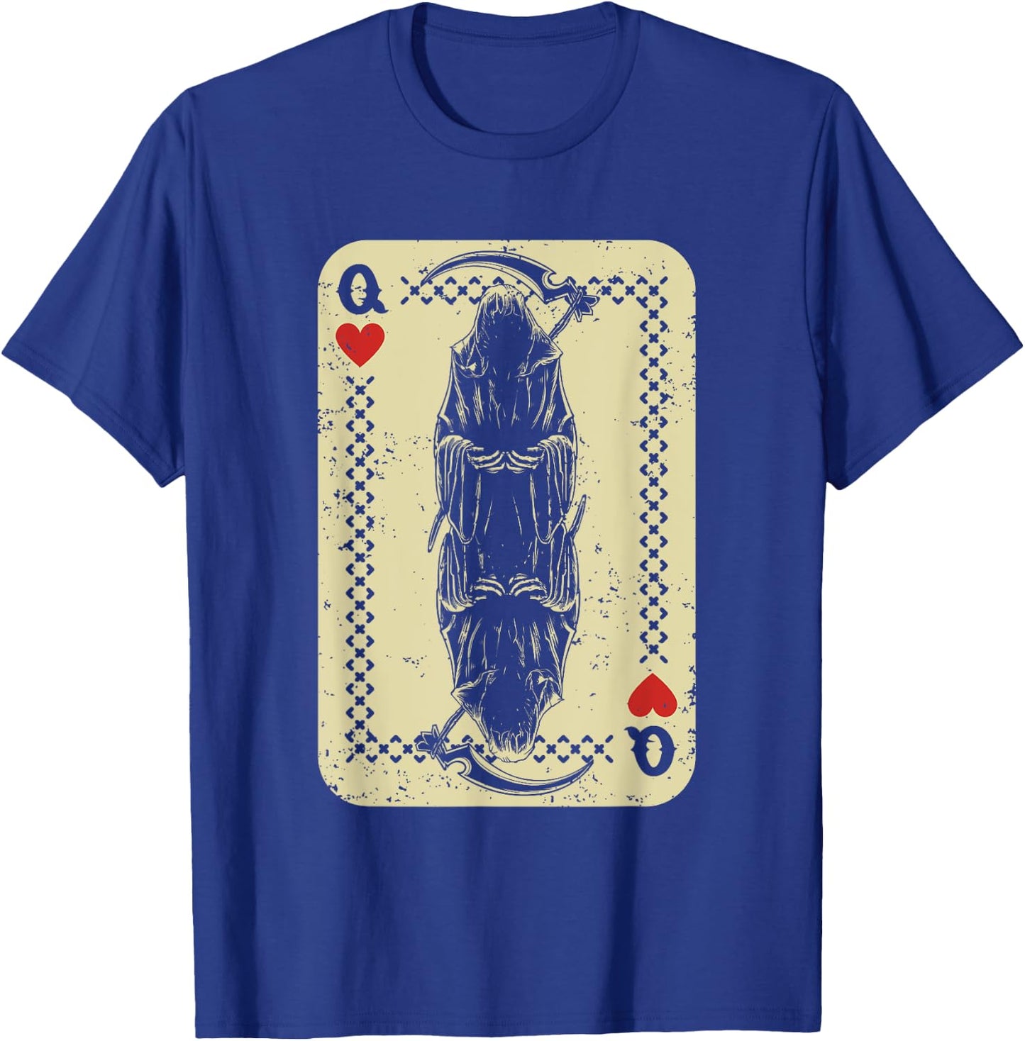 Santa Muerte Calavera Mexico Skeleton Poker Card Death Queen T-Shirt - T-Shirt | Royal