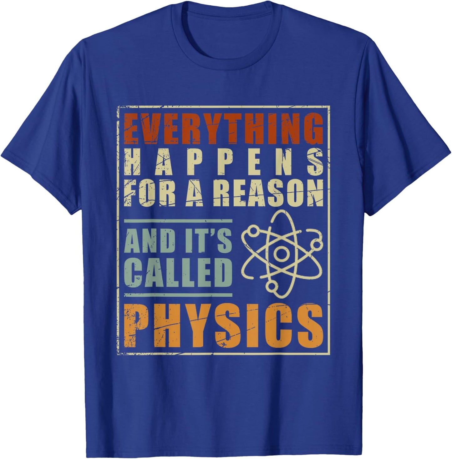 Physics Teacher Physicist Gift Physics T-Shirt - T-Shirt | Royal