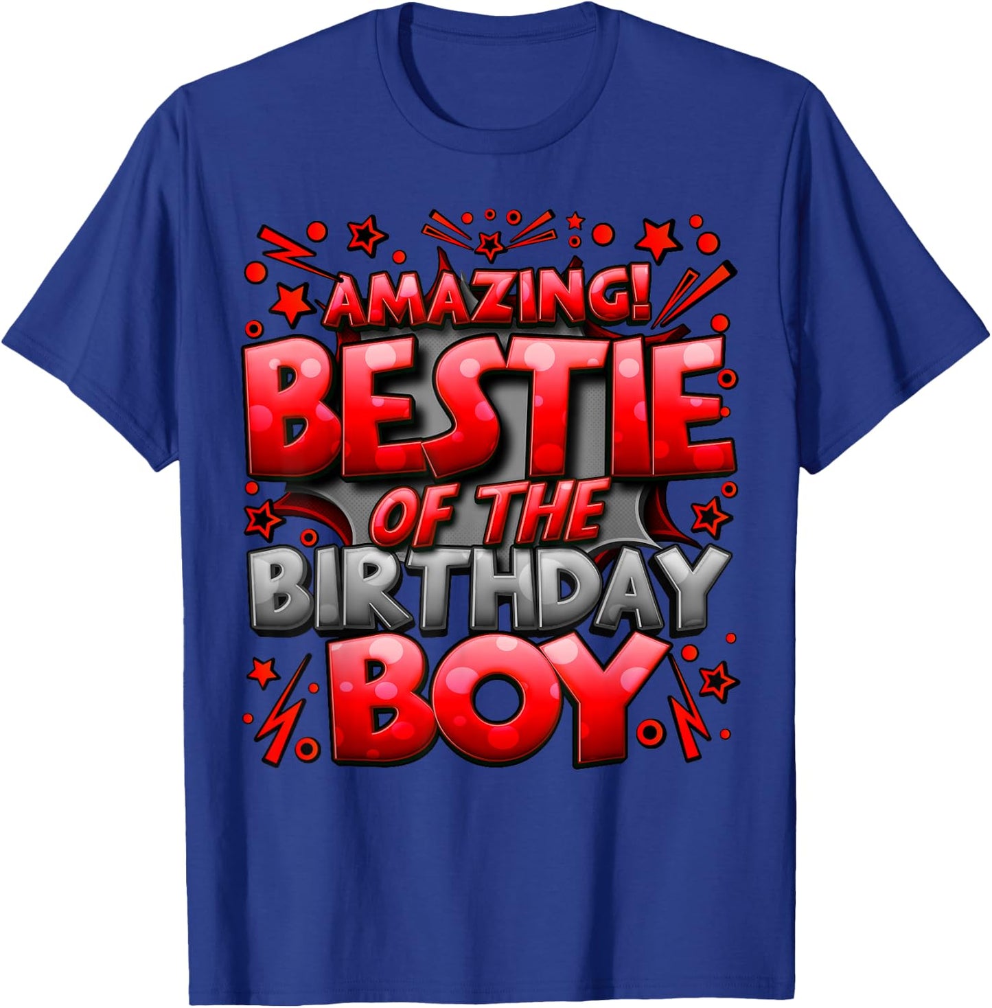 Best Friend of the Birthday Boy Matching Family Bestie T-Shirt - T-Shirt | Royal