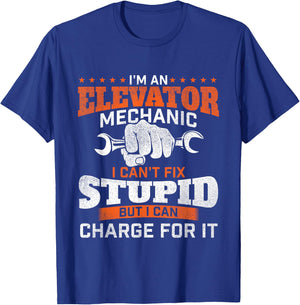 I'm An Elevator Mechanic - Elevator Technician Maintenance T-Shirt - T-Shirt | Royal