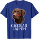 Chocolate Lab Mom - Chocolate Labrador Lipstick On Face T-Shirt - T-Shirt | Royal