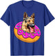 Funny German Shepherd Dog Donut Doughnut Lovers Bakers Kids T-Shirt - T-Shirt | Royal