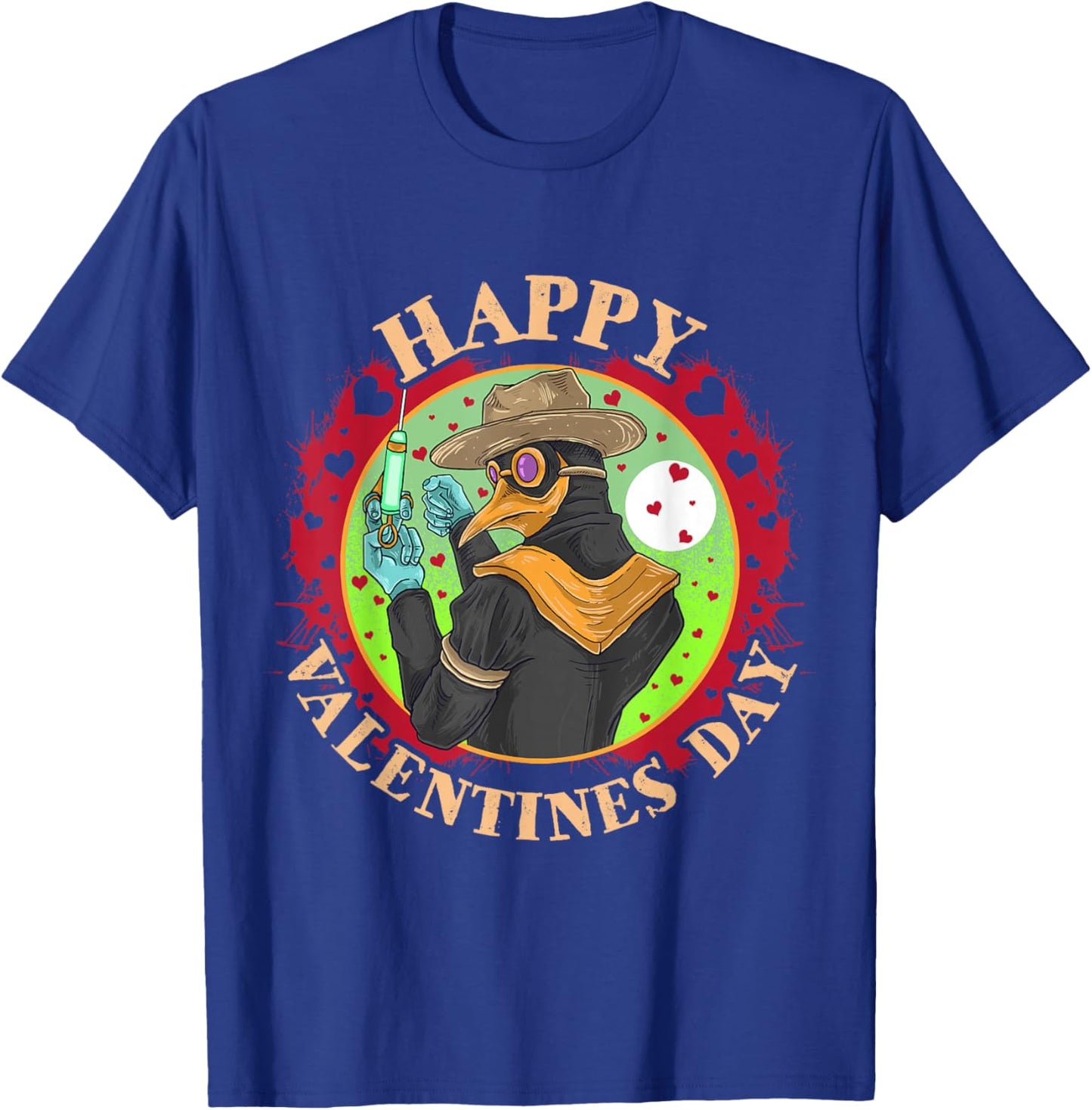 Happy Valentine's Day Plague Doctor T-Shirt - T-Shirt | Royal