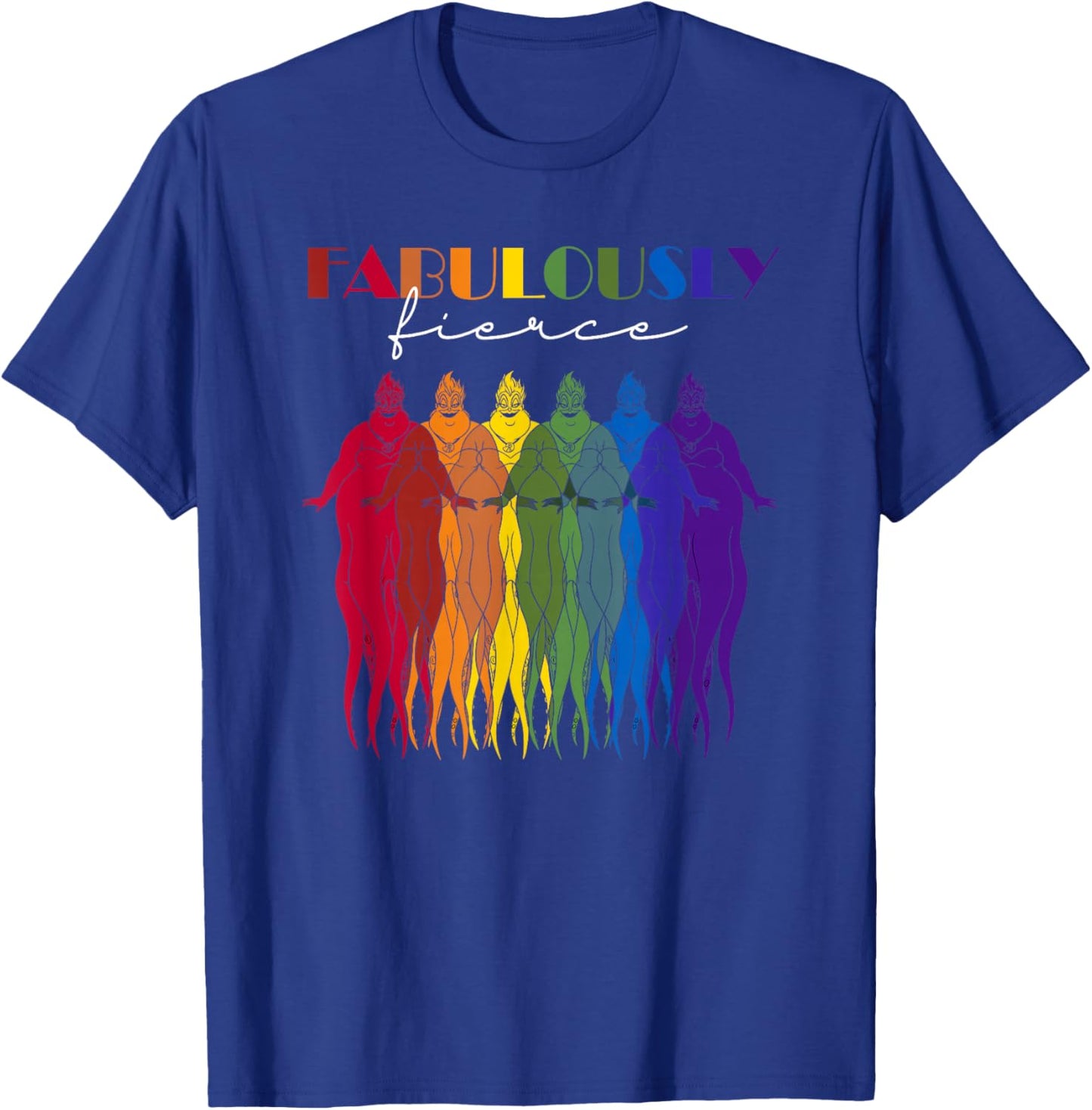 Disney Villains Rainbow Ursula Fabulously T-Shirt - T-Shirt | Royal