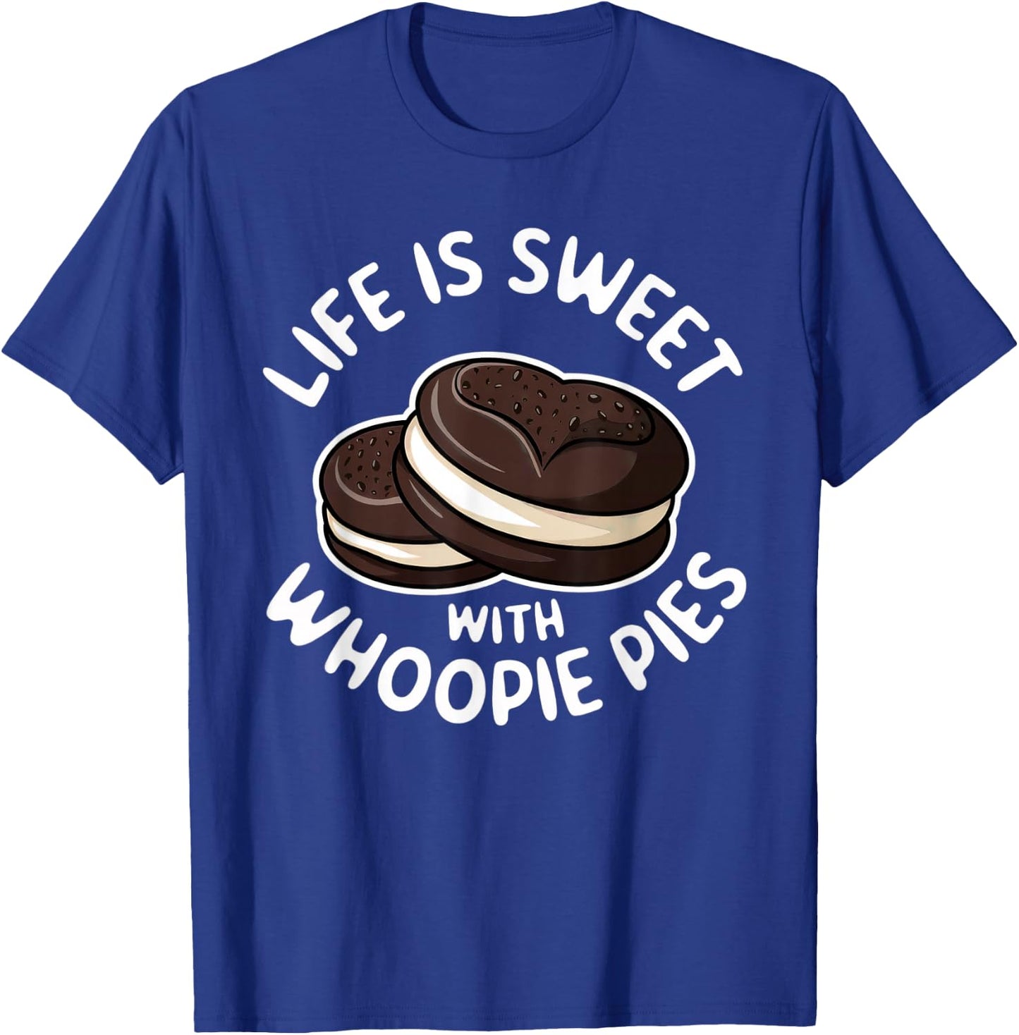 Funny Whoopie Pie Lover | Sweet Dessert Design | Bakery Art T-Shirt - T-Shirt | Royal