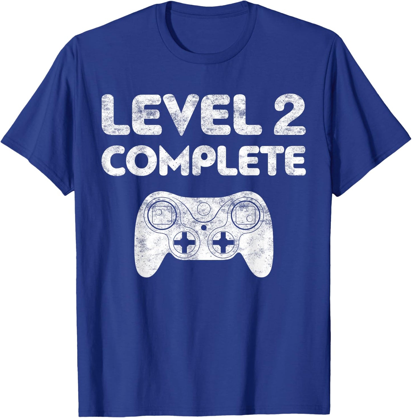 Level 2 Complete Shirt Men Women 2nd Wedding Anniversary T-Shirt - T-Shirt | Royal
