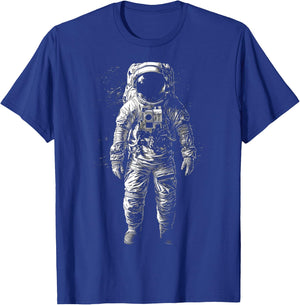 Astronaut Drawing Art Illustration Motif Astronaut T-Shirt - T-Shirt | Royal