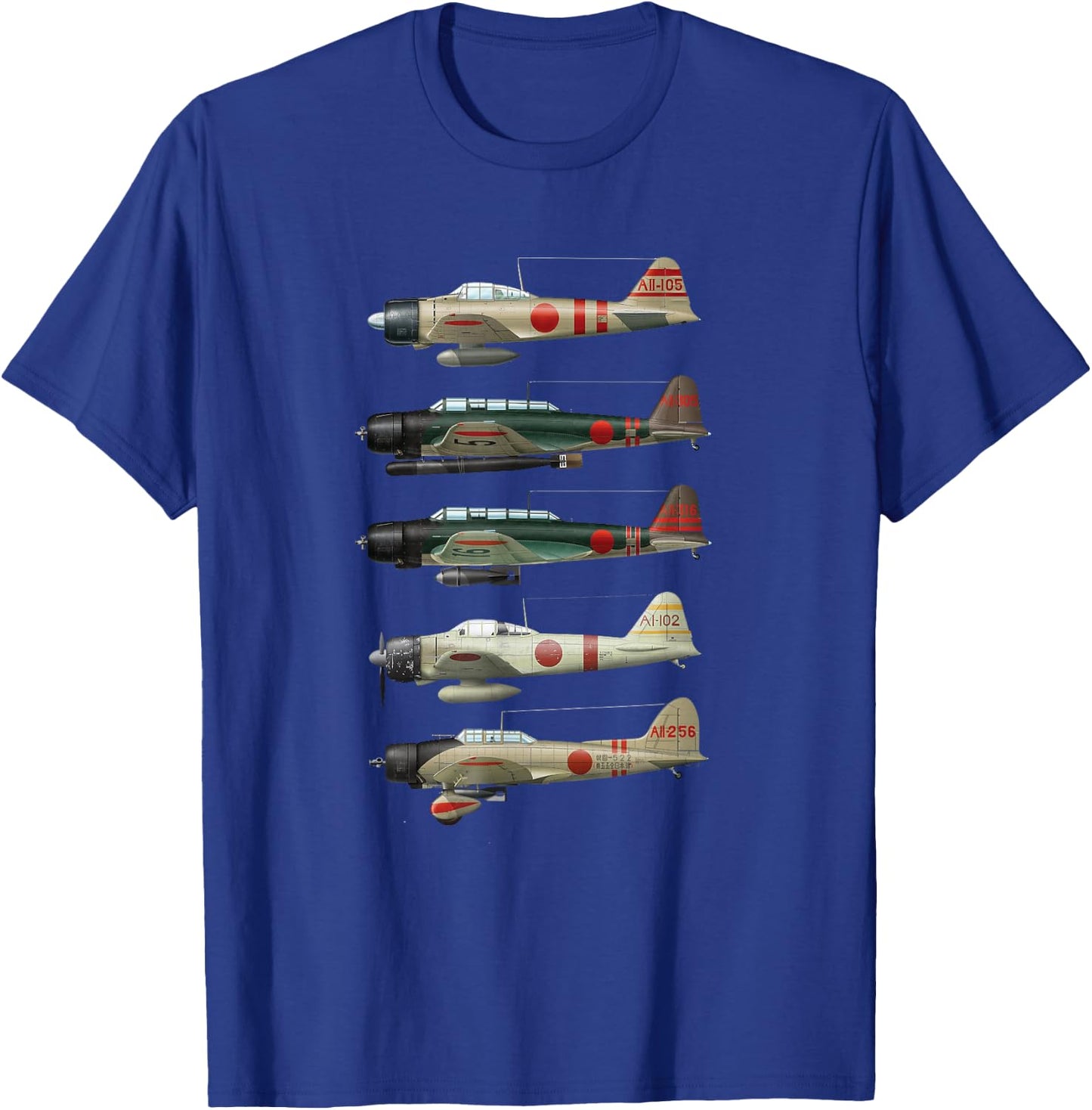 A6M Zero is a Japan WW2 fighter aircraft T-Shirt - T-Shirt | Royal