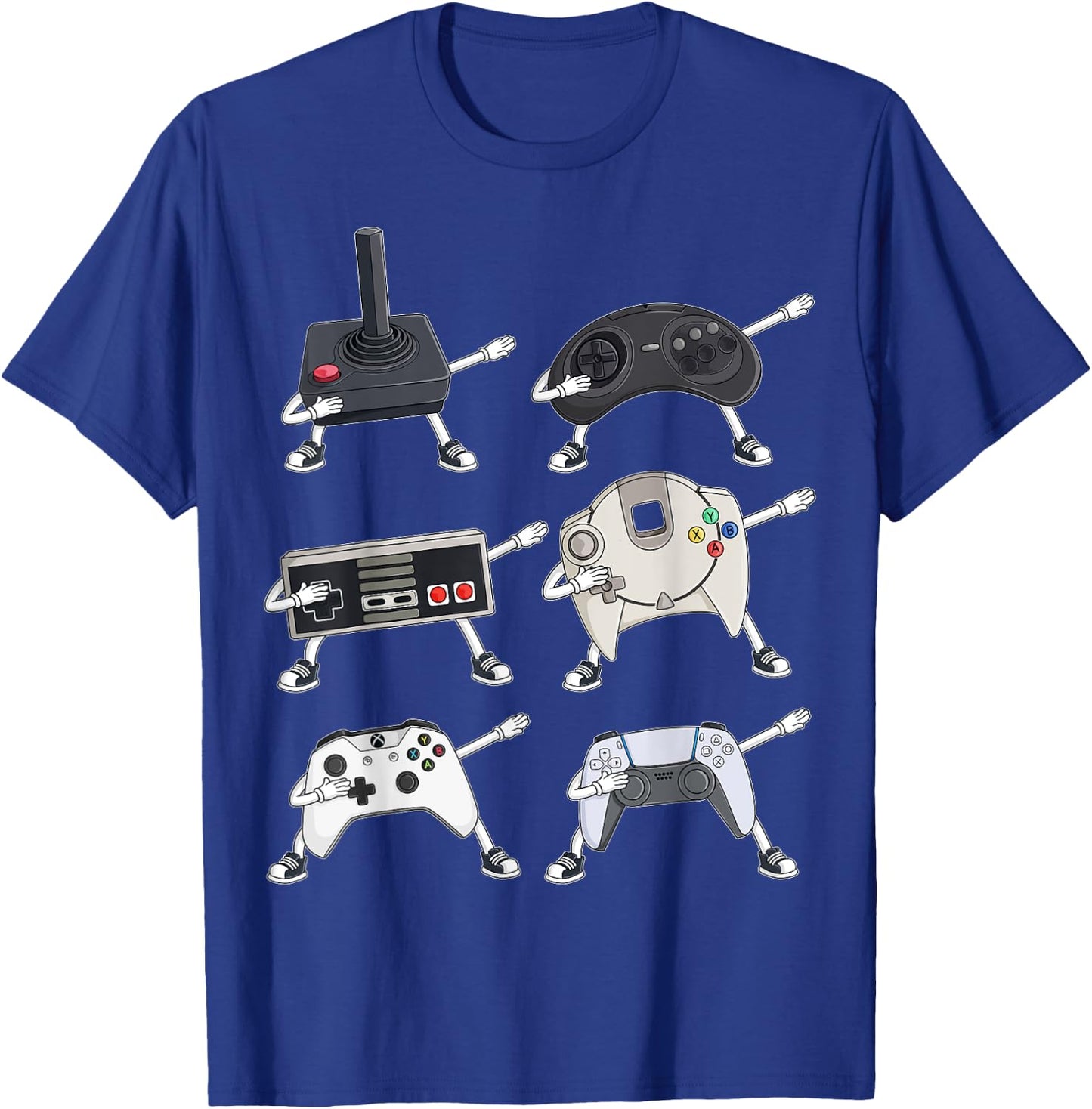 Dabbing Video Gamer Controllers Funny Boys Kids Gamer Dab T-Shirt - T-Shirt | Royal