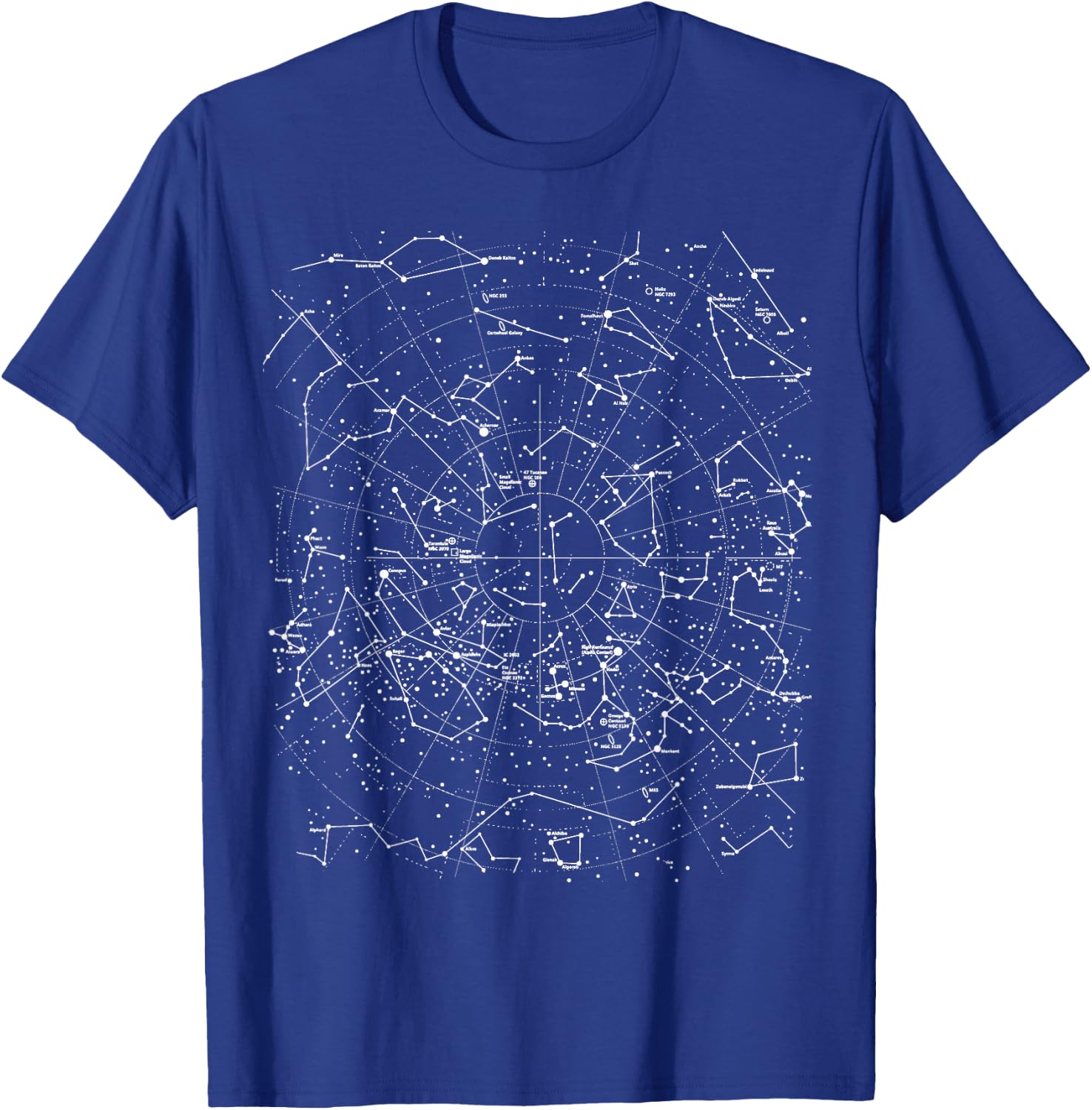 Astronomy Constellations, Stars Galaxy Celestial T-Shirt - T-Shirt | Royal