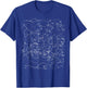 Astronomy Constellations, Stars Galaxy Celestial T-Shirt - T-Shirt | Royal