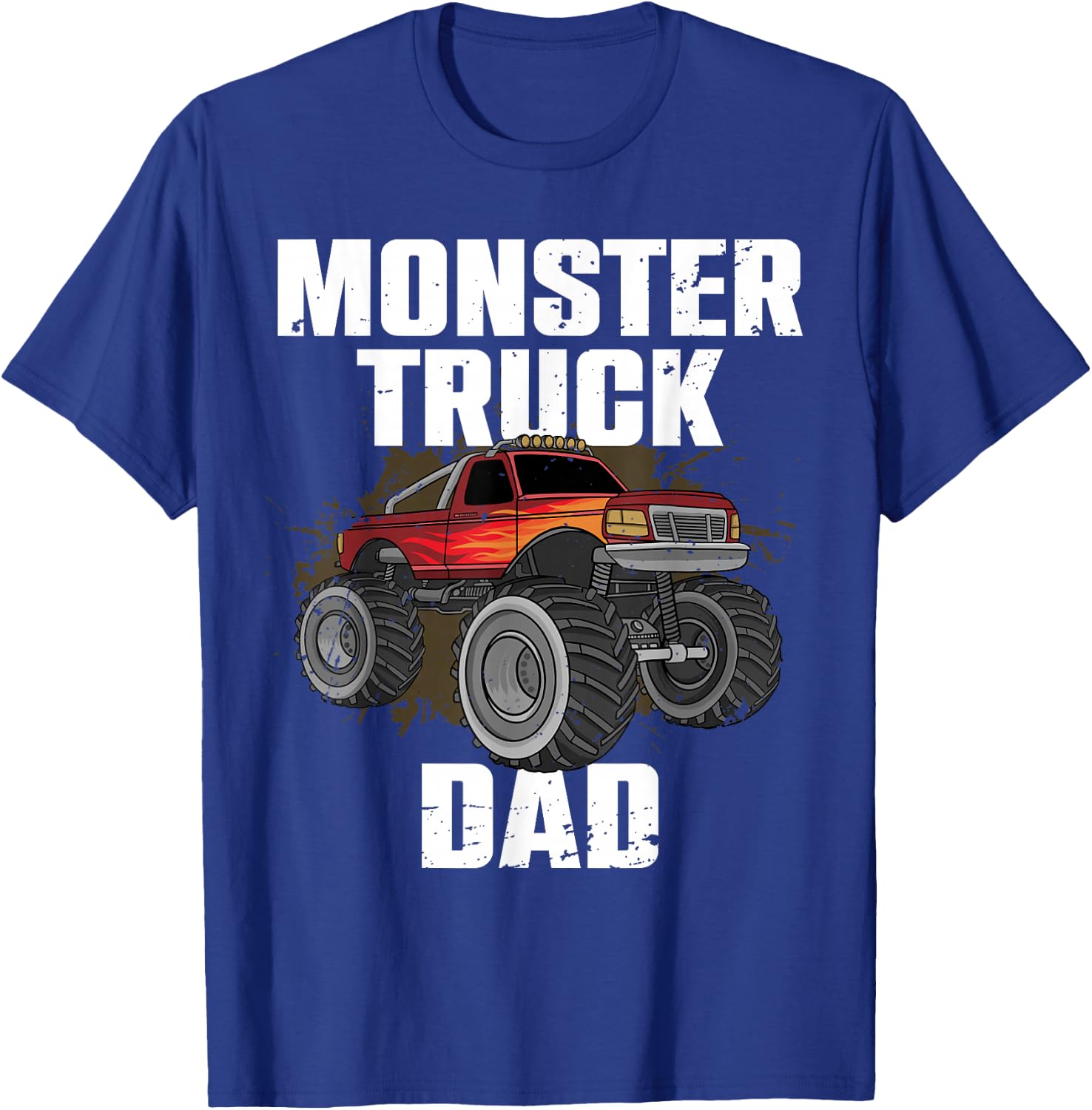 Best Monster Truck Dad Road Truck Pickup Trucks T-Shirt - T-Shirt | Royal