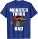 Best Monster Truck Dad Road Truck Pickup Trucks T-Shirt - T-Shirt | Royal