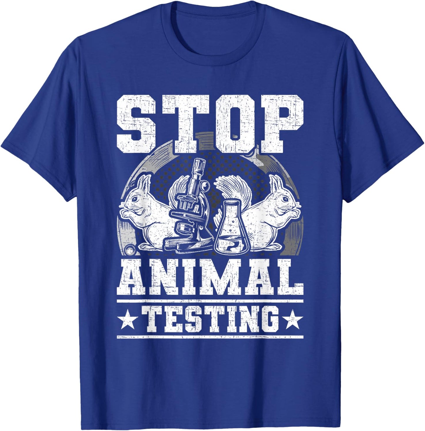 Stop animal testing animal lovers T-Shirt - T-Shirt | Royal