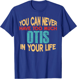 Funny Otis Personalized First Name Joke Item T-Shirt - T-Shirt | Royal