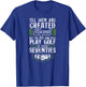 Golf 70Th Birthday Vintage All Men Are Created Equal But The T-Shirt - T-Shirt | Royal