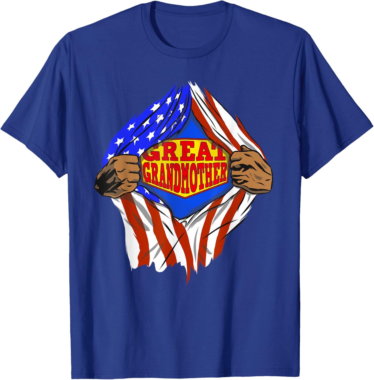 Funny Super Great Grandmother Hero Family T-Shirt - T-Shirt | Royal
