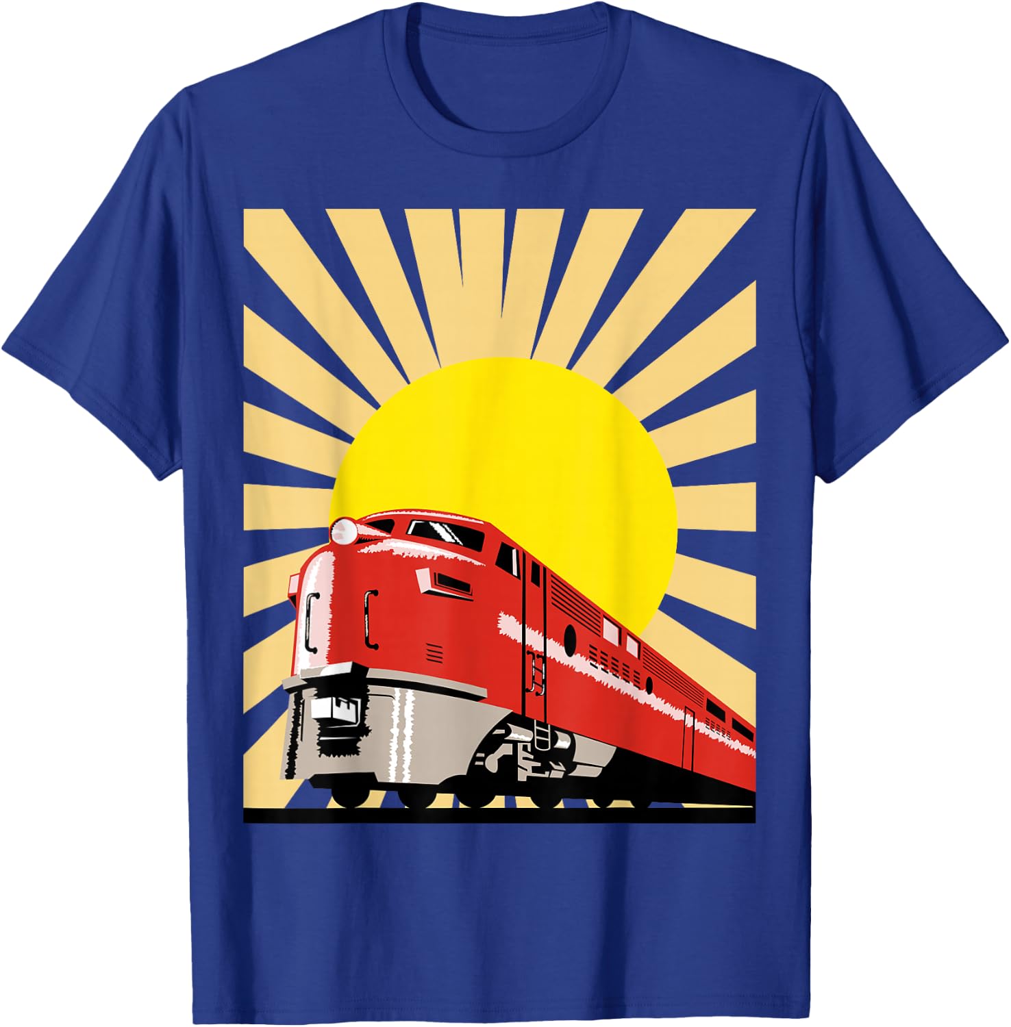 Vintage Train Shirt - Diesel Locomotive Shirt T-Shirt - T-Shirt | Royal