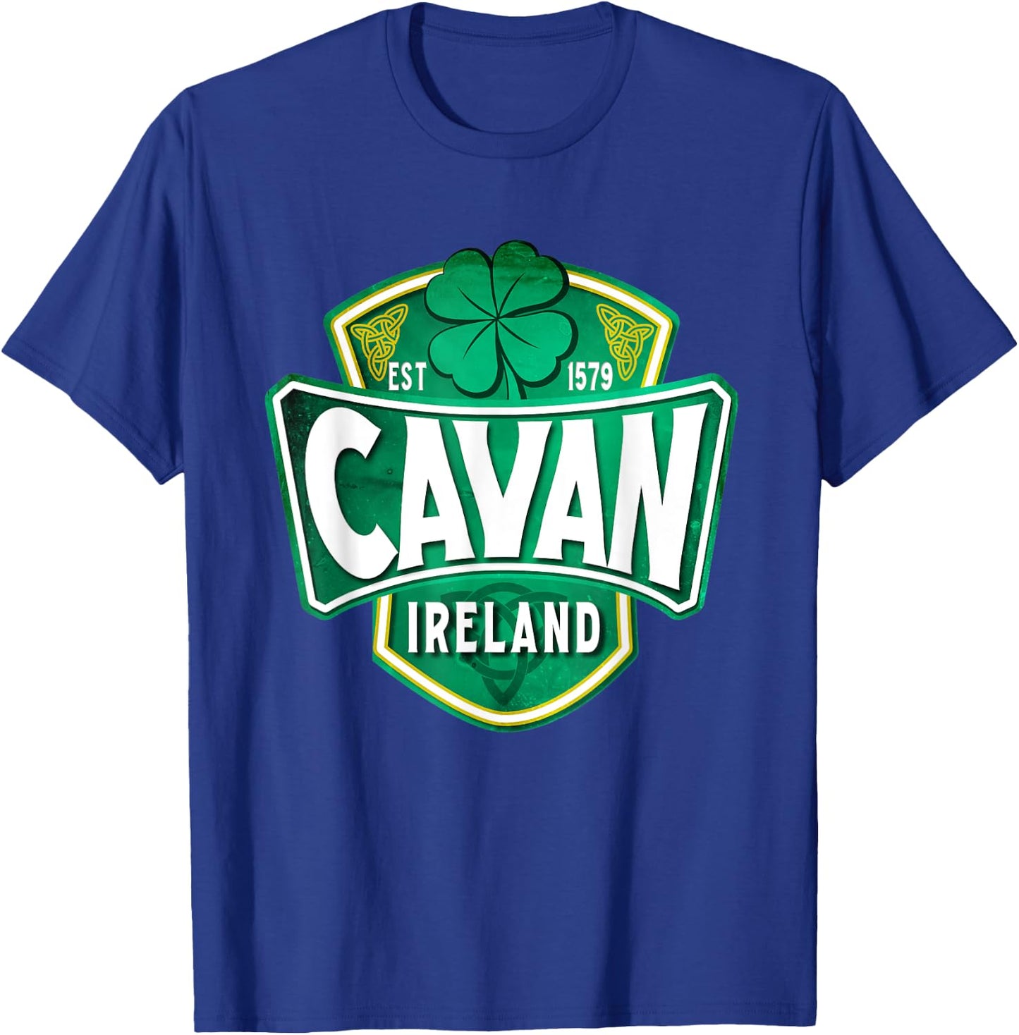 County Cavan Ireland Irish Gaelic Football Hurling Badge T-Shirt - T-Shirt | Royal