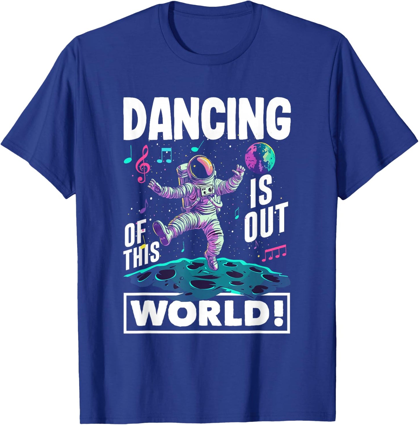 Dancing is out of this world Space Astronaut Dancing T-Shirt - T-Shirt | Royal