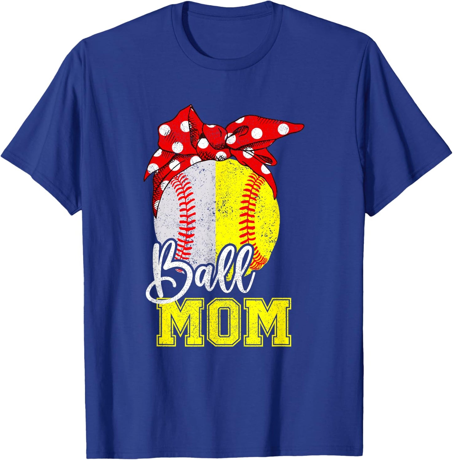 Tball mom shirt - Mother's Day Baseball Softball Mom T-Shirt - T-Shirt | Royal