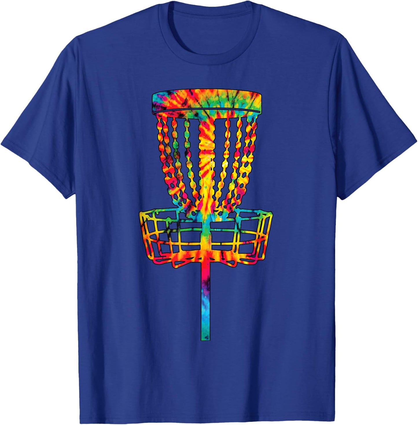 Disc Golf Tie Dye Rainbow Kids Boys Teenage Men Girls Cool T-Shirt - T-Shirt | Royal