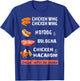 Chicken Wing Chicken Wing Hot & Bologna Song Lyric apparel T-Shirt - T-Shirt | Royal