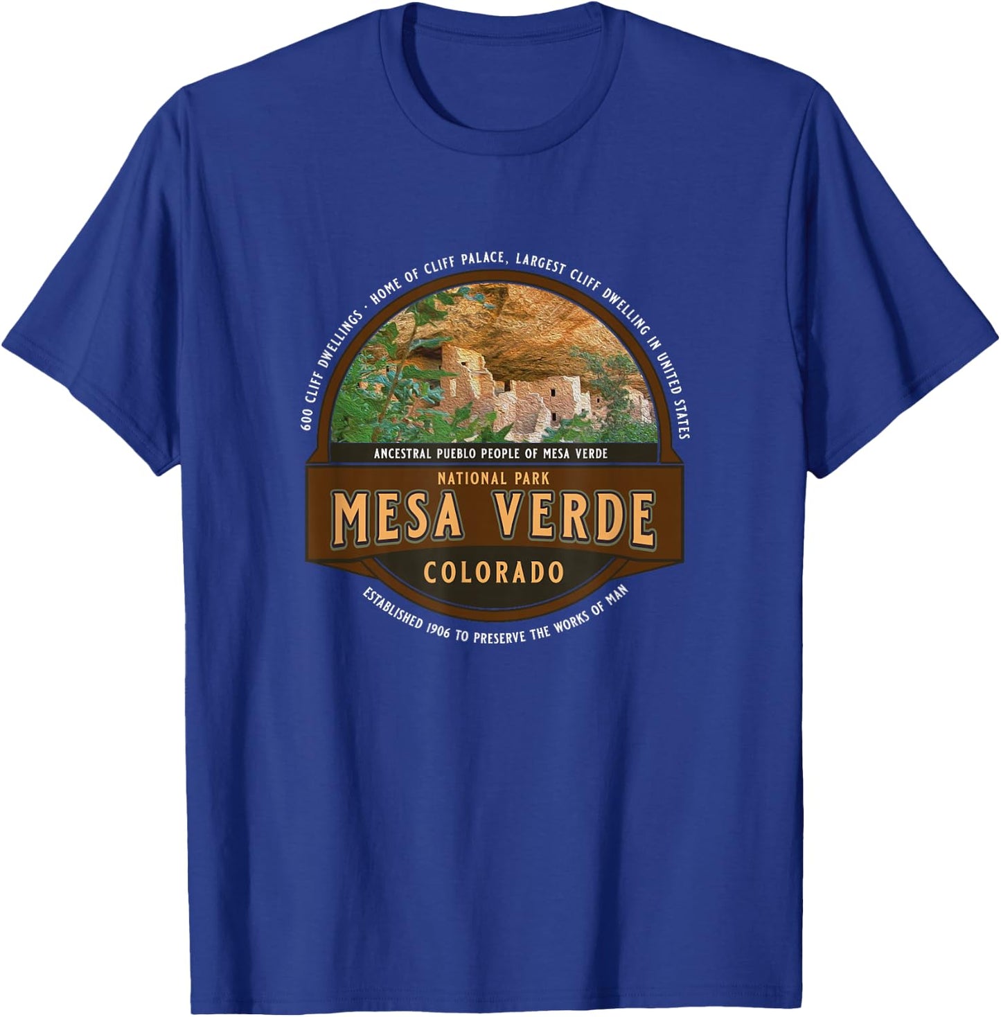 Mesa Verde National Park Colorado Cliff Dwelling Souvenir T-Shirt - T-Shirt | Royal