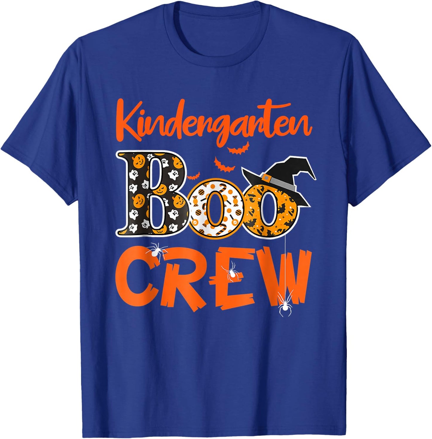 Kindergarten Boo Crew Teachers Students Halloween Costume Women T-Shirt - T-Shirt | Royal