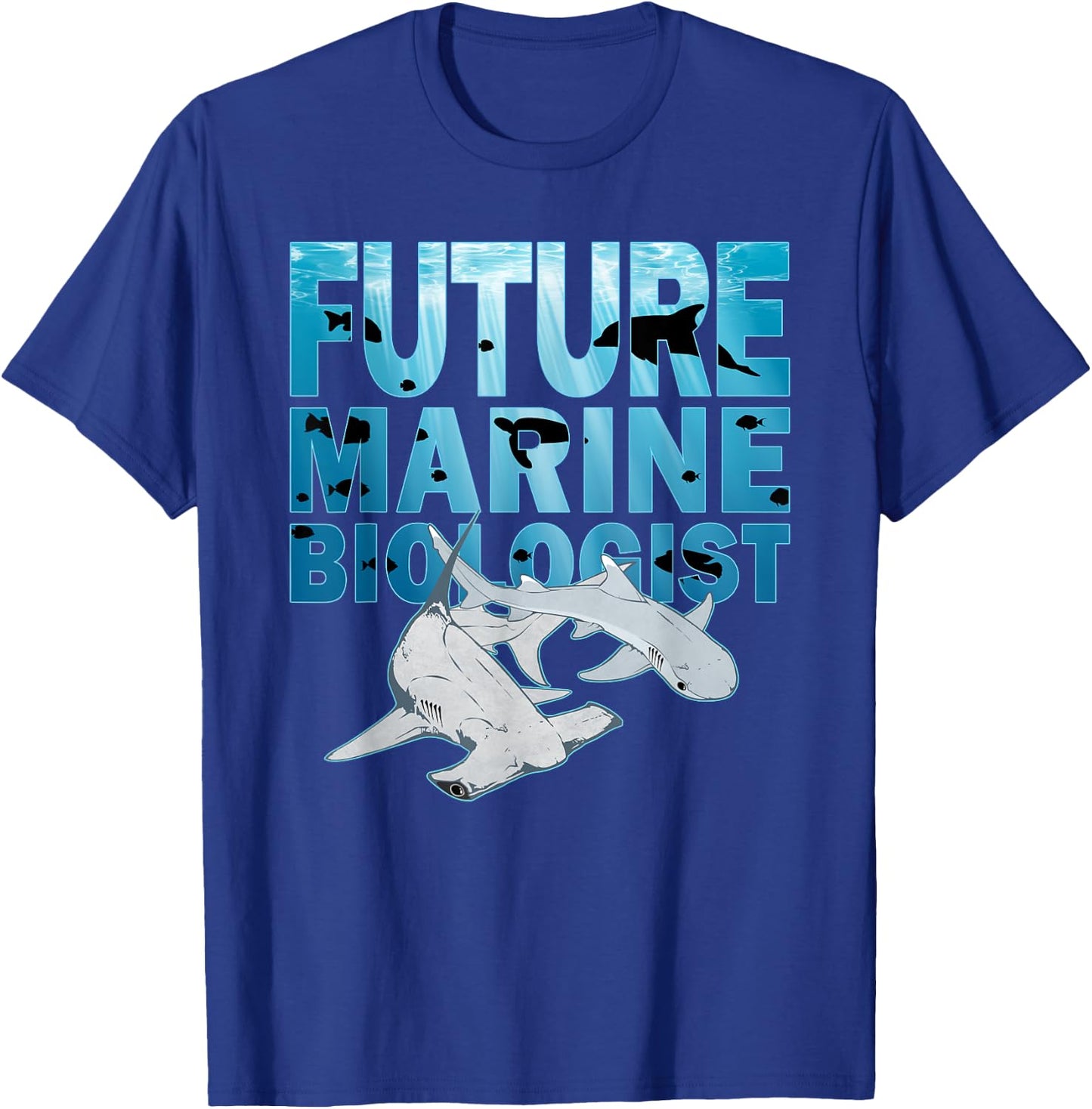 Future Marine Biologist Hammerhead Shark T-Shirt - T-Shirt | Royal