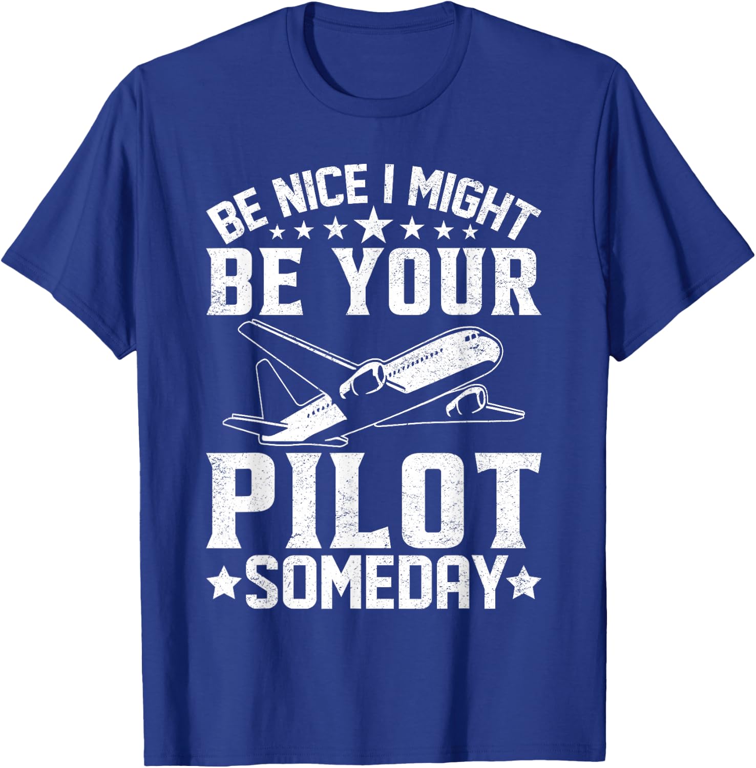 Airplane Shirt Funny Flight Plane Flying Boys Men Aviator T-Shirt - T-Shirt | Royal