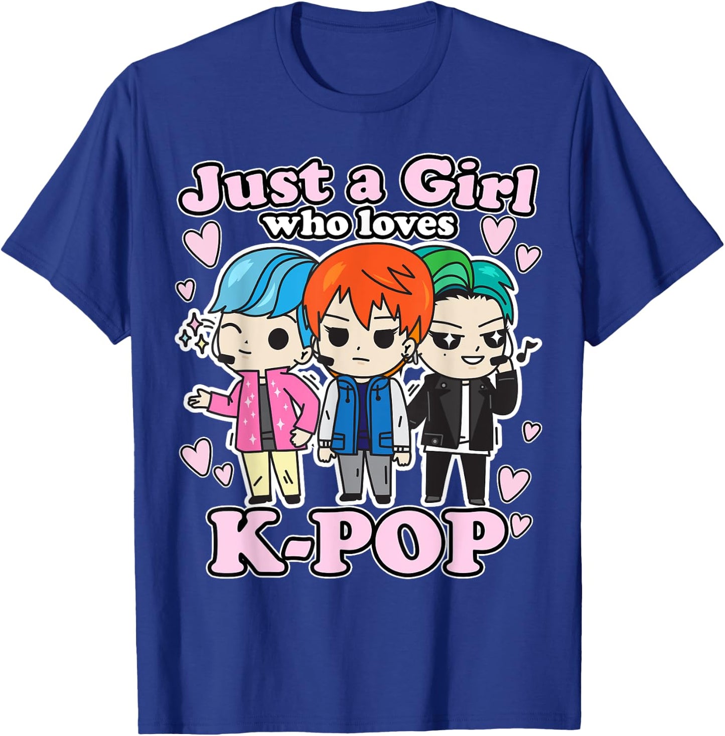K-Pop Just A Girl Who Loves K-Pop Korean Pop Band T-Shirt - T-Shirt | Royal