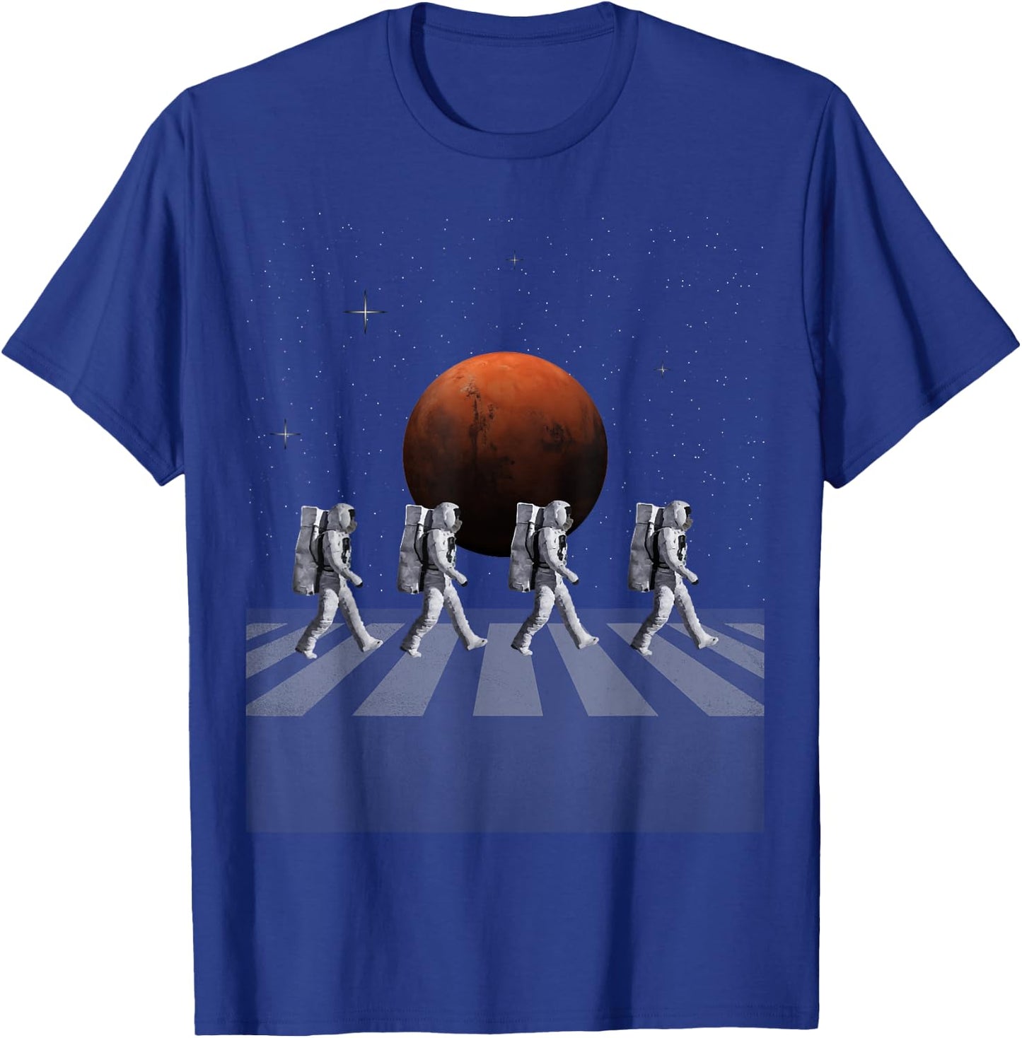Astronauts in Walking in Space Occupy Mars T-Shirt - T-Shirt | Royal